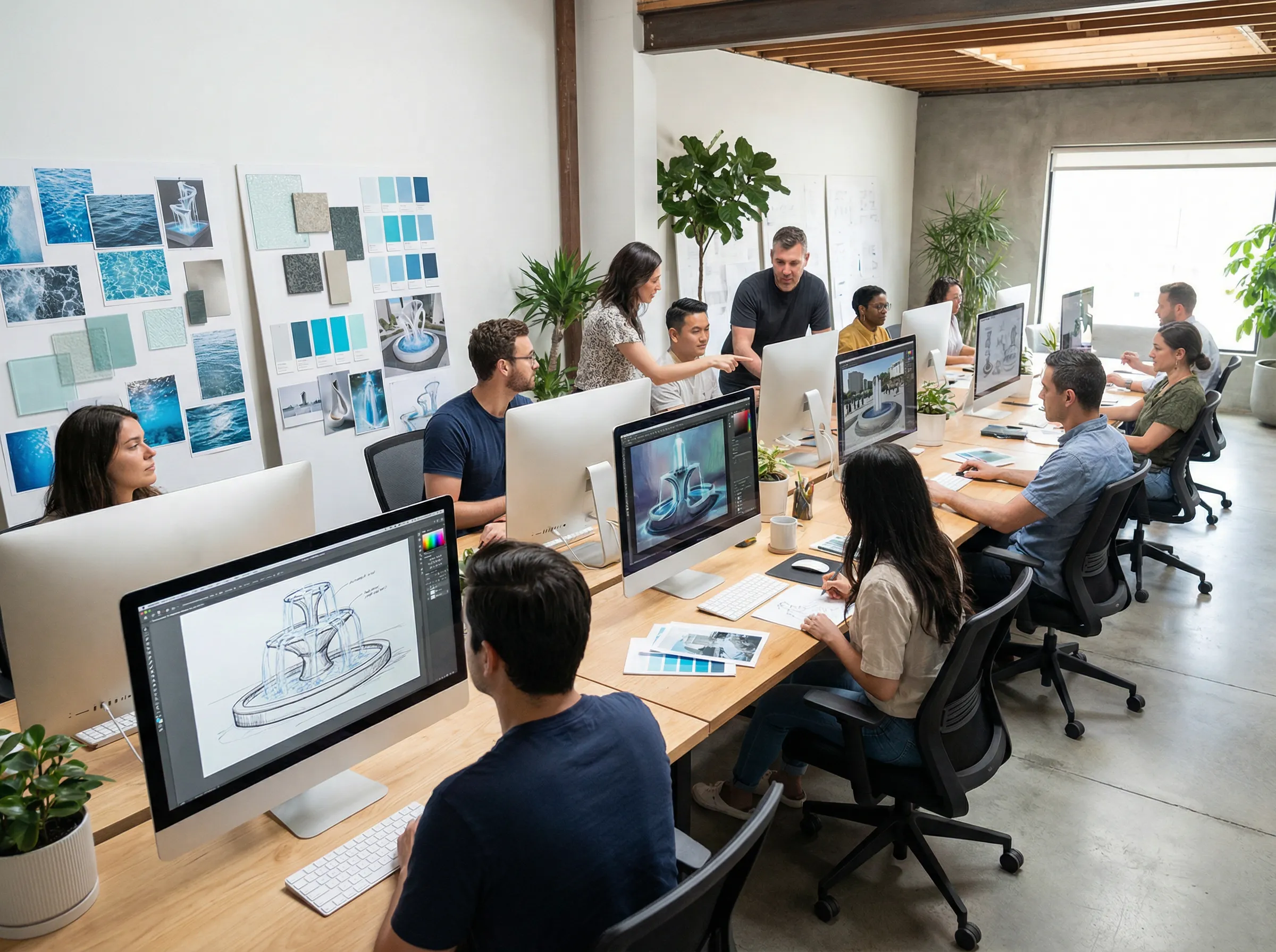 灵感水源社区 - 喷水 设计师协作空间